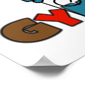 Monkey, ik ben een Gymnast Poster (Hoek)