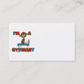 Monkey, ik ben een Gymnast Visitekaartje (Achterkant)