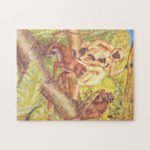 Monkey Illustration  Childrens Book Legpuzzel (Horizontaal)
