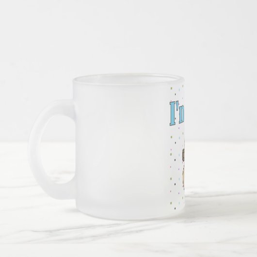 Monkey in Party Pet 1e Verjaardag Tshirts Matglas Koffiemok (Links)