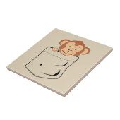 Monkey in zak tegeltje (Zijkant)
