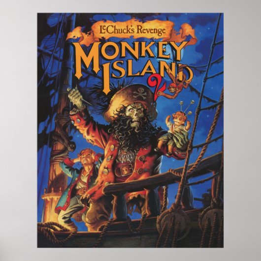 Monkey Island 2 LeChucks Revenge Poster (Voorkant)