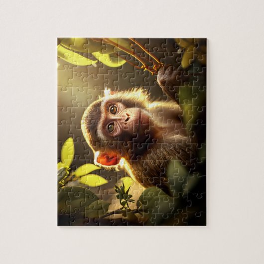 Monkey Jigsaw Puzzle - Jungle (Vertical)
