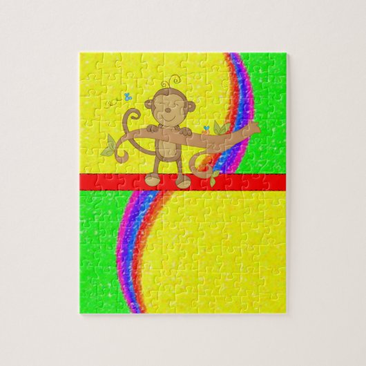 Monkey Jigzaag Puzzle Legpuzzel (Verticaal)