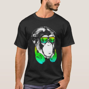 Monkey koeleraar aap DJ hoofdtelefoon Ideaal voor T-shirt