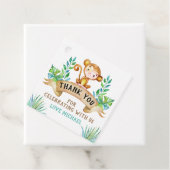 Monkey label, dierentuin bedankjes labels (In situ)