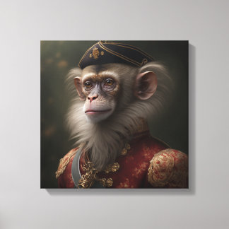 Monkey-lint Canvas Afdruk