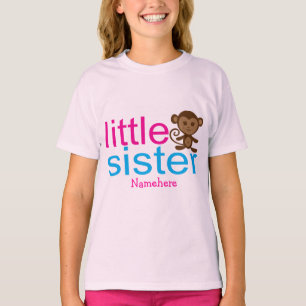 Monkey Little Sister Kids T-Shirt