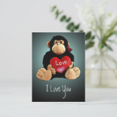 Monkey Love Briefkaart (Staand voorkant)