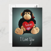 Monkey Love Briefkaart (Voorkant / Achterkant)