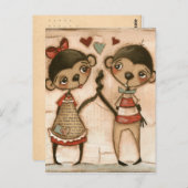 Monkey Love - Carte postale (Devant / Derrière)