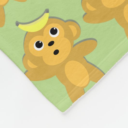 Monkey Love Fleece Deken (Hoek)