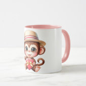Monkey love Mug (Devant droit)