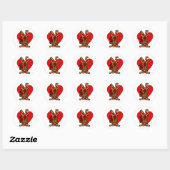Monkey Love Ronde Sticker (Vel)