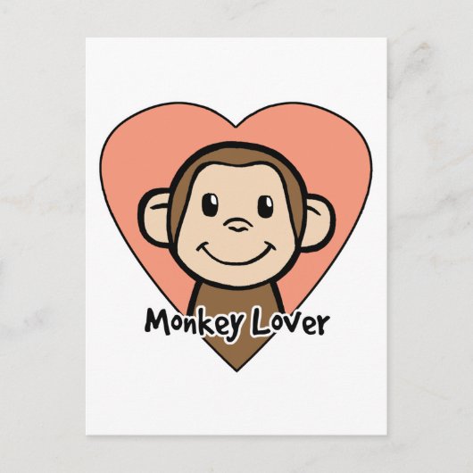 Monkey Lover Briefkaart (Voorkant)