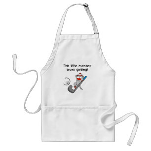 Monkey Loves Golfing Standaard Schort