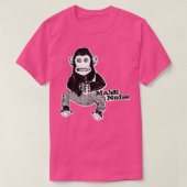 MONKEY MAAKT GELUIDSGELUID VAN 1970's Speelgoed Ba T-shirt (Design voorkant)