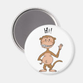 Monkey magnet magneet (Voorkant / Achterkant)