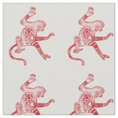 Monkey Mandala Stof (Close Up)