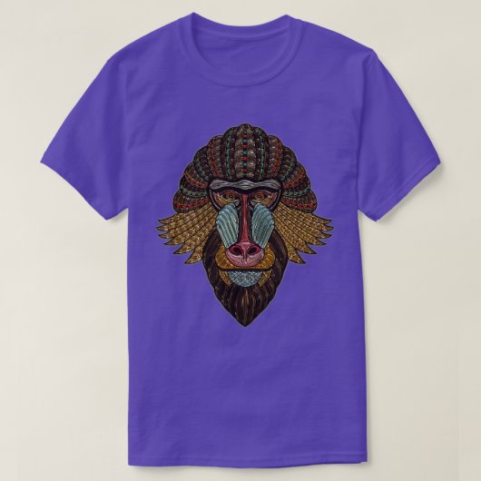 Monkey Mandrill Clothing T-shirt (Design voorkant)