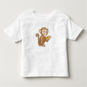 Monkey met Piece of Pizza Kinder Shirts