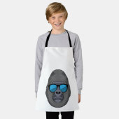 Monkey met zonnebrillen schort (Gedragen)