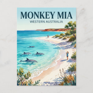 Monkey Mia Australië Briefkaart
