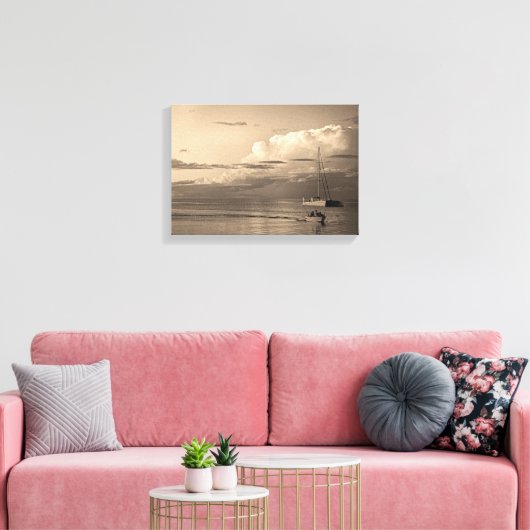 Monkey Mia Canvas Afdruk (Insitu (Woonkamer))