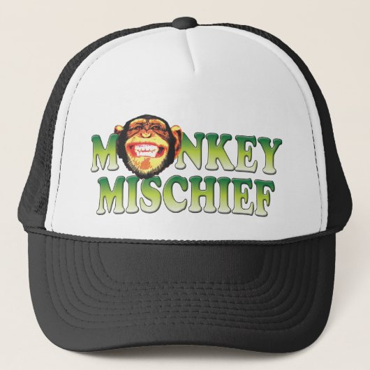 Monkey Mischief Trucker Pet (Voorkant)