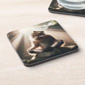 Monkey Monk Beverage Coaster Bier Onderzetter (Linkerzijde)