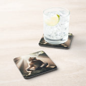 Monkey Monk Beverage Coaster Bier Onderzetter (Rechterzijde)