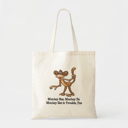 Monkey, Monkey Do, Monkey krijgt ook problemen. Tote Bag (Voorkant)