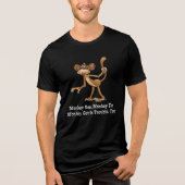 Monkey, Monkey Do, Monkey krijgt ook problemen. Tri-Blend Shirt (Voorkant)