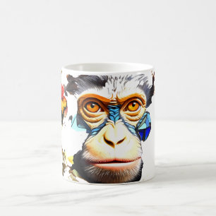 Monkey Mozaïek Fantasie Mok Ontwerp