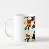 Monkey Mozaïek Fantasie Mok Ontwerp (Links)