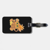 Monkey Nerd Bagagelabel (Achterkant horizontaal)