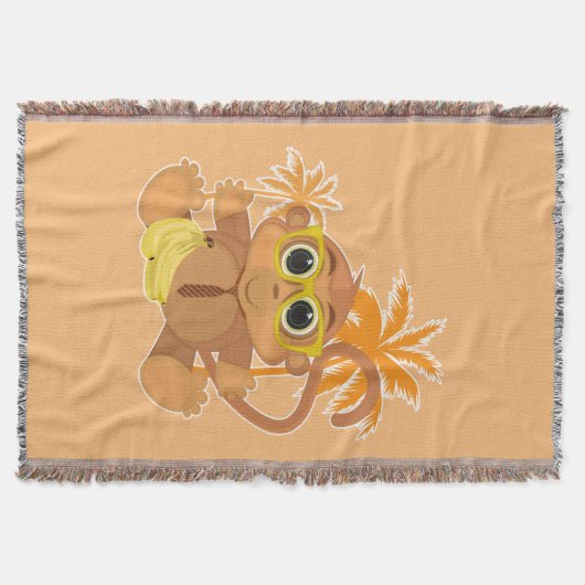 Monkey Nerd Deken (Voorkant)