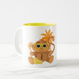 Monkey Nerd Tweekleurige Koffiemok