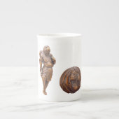 Monkey Netsuke Porcelain Mok (Voorkant)