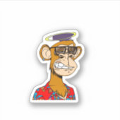 Monkey NFT Sticker (Voorkant)