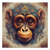 Monkey no 1 Glossy Poster (Devant)