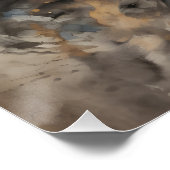 Monkey No 3 Glanzend Poster Perfect Poster (Hoek)