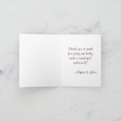 Monkey Oerwoud Baby shower CA Bedankt Opmerking Ka (Binnen)