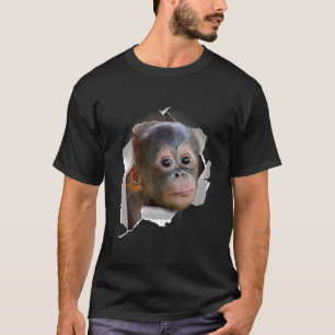 Monkey Orang Utans Baby Orang Utan Face Costume T-shirt
