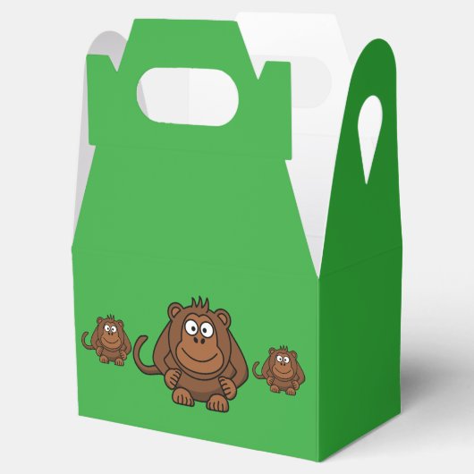 Monkey Party Favor Box Bedankdoosjes (Geopend)
