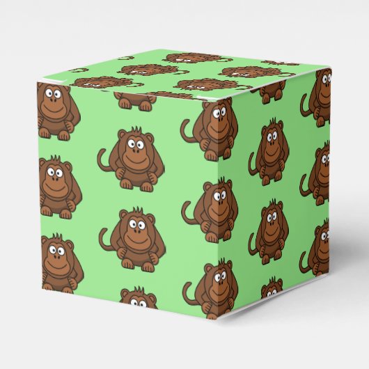 Monkey Party Favor Box Bedankdoosjes (Voorkant Zijde)
