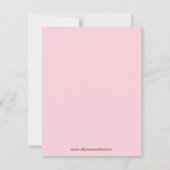 Monkey Pink Brown Girly Trendy Birthday 4,25 x 5,5 Kaart (Achterkant)