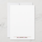 MONKEY PLAY *PHOTO* Invitation d'anniversaire 5x7 (Dos)