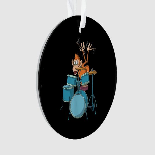 Monkey Plays Drums T-Shirt cadeaux (devant)