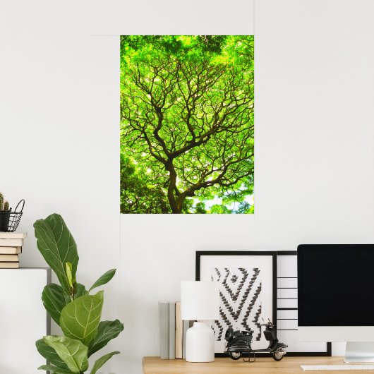 Monkey Pod Tree Poster (Thuiskantoor)